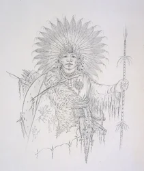 Ba-da-ah-chon-du (Hij die over iedereen springt) 1852